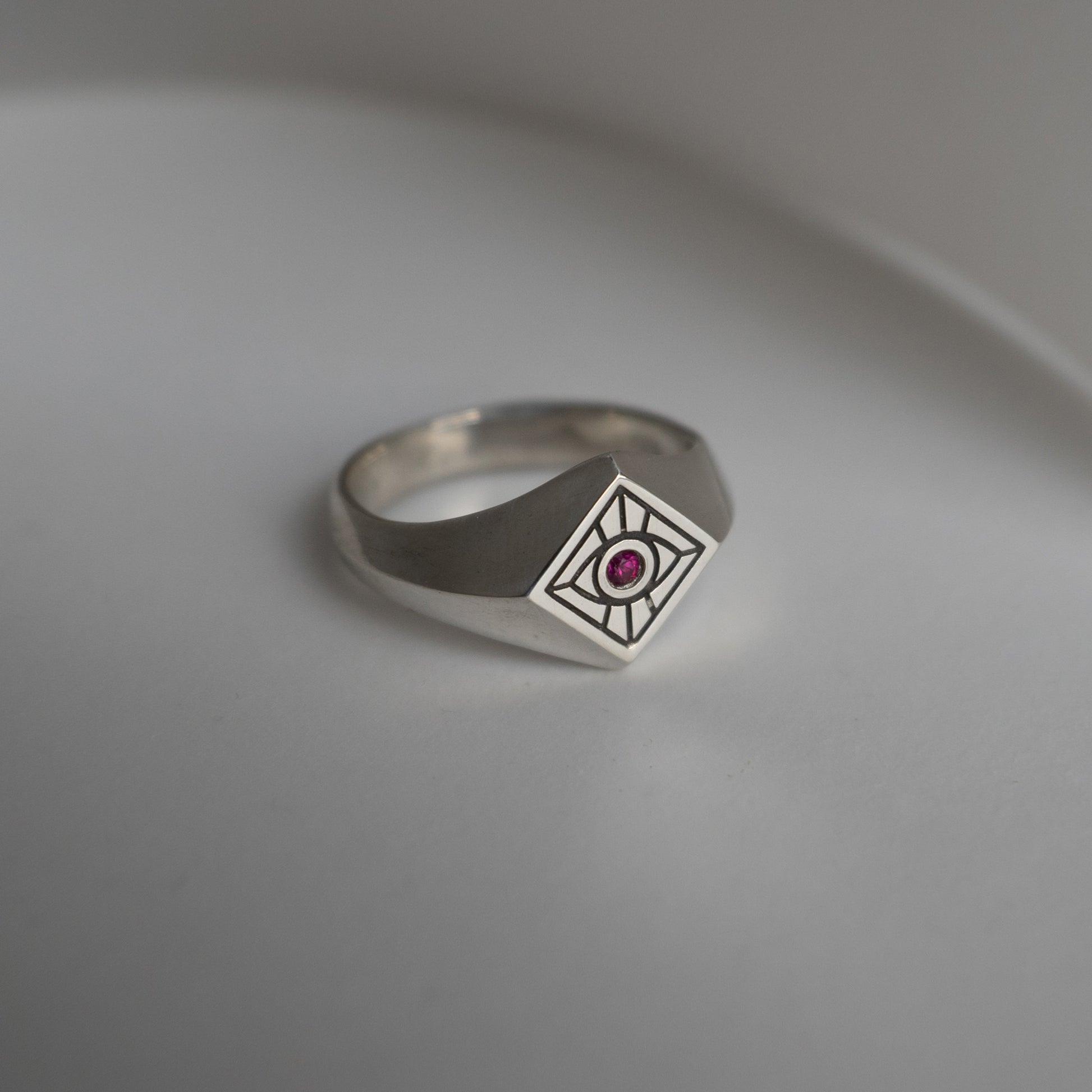 Vision Signet Ring in Sterling Silver - Futaba Hayashi