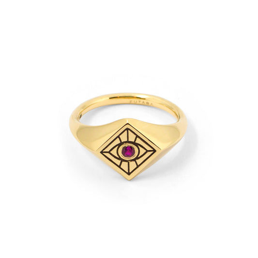 Vision Signet Ring with Ruby - Futaba Hayashi
