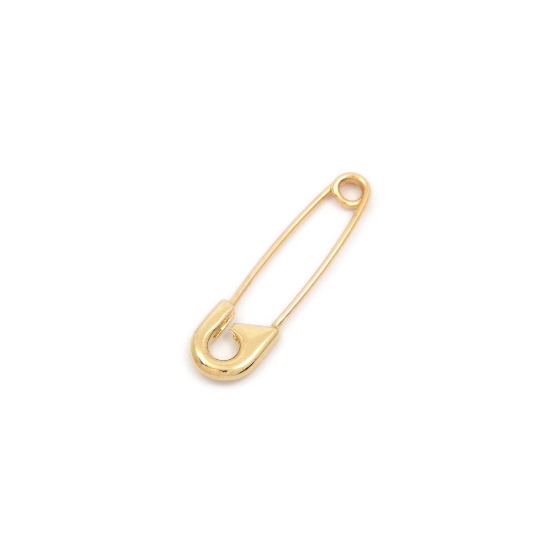 Gold Safety Pin Earring - Futaba Hayashi