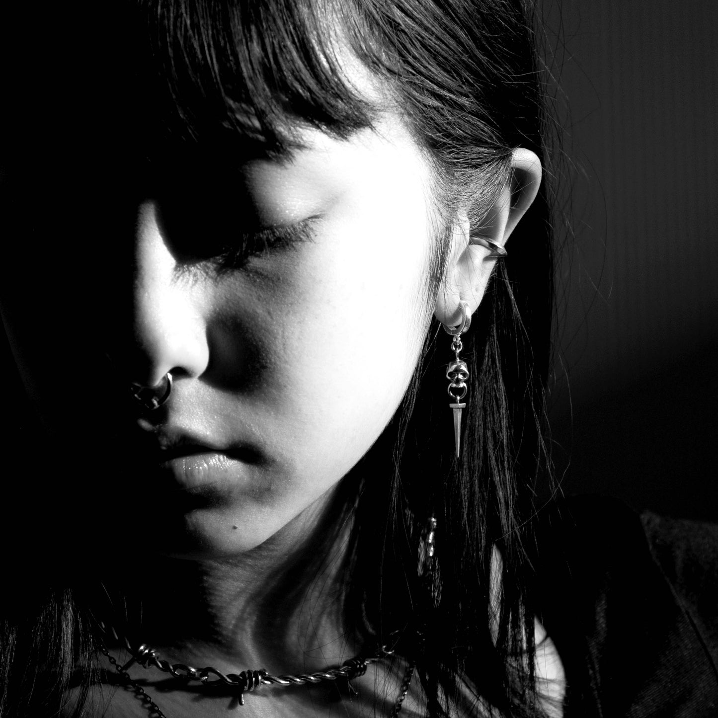 Skull Nail Earring - Sterling Silver - Futaba Hayashi