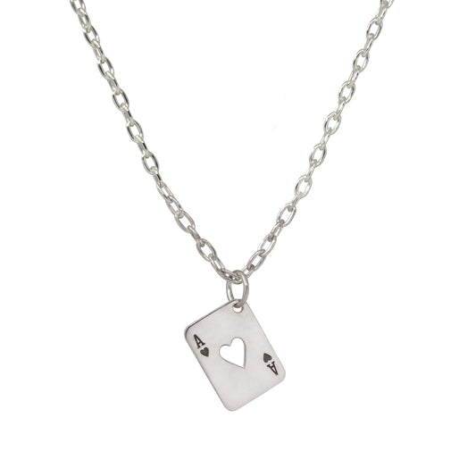 Ace Of Heart Necklace - Sterling Silver - Futaba Hayashi