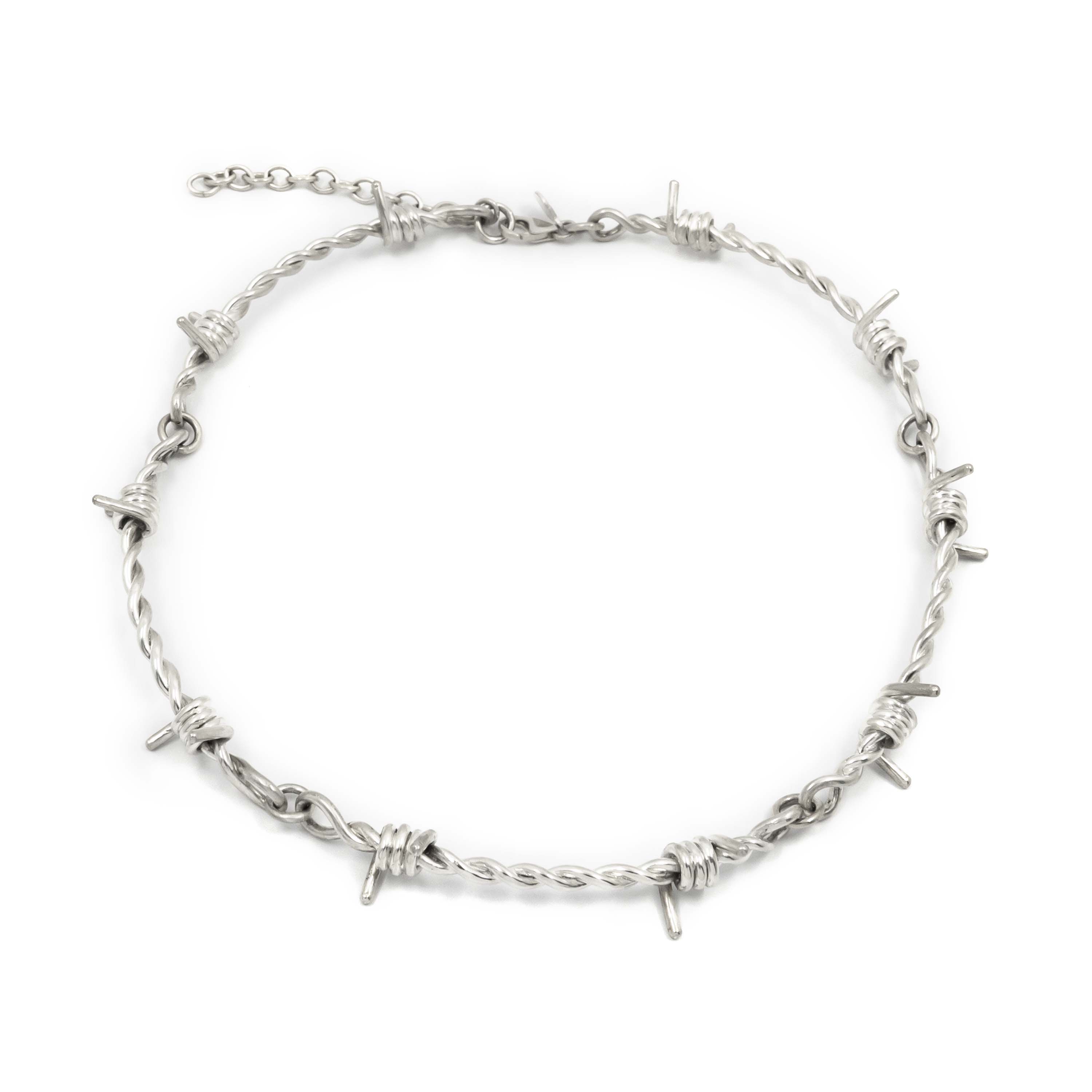 Barbed Wire Choker in Sterling Silver | Futaba Hayashi