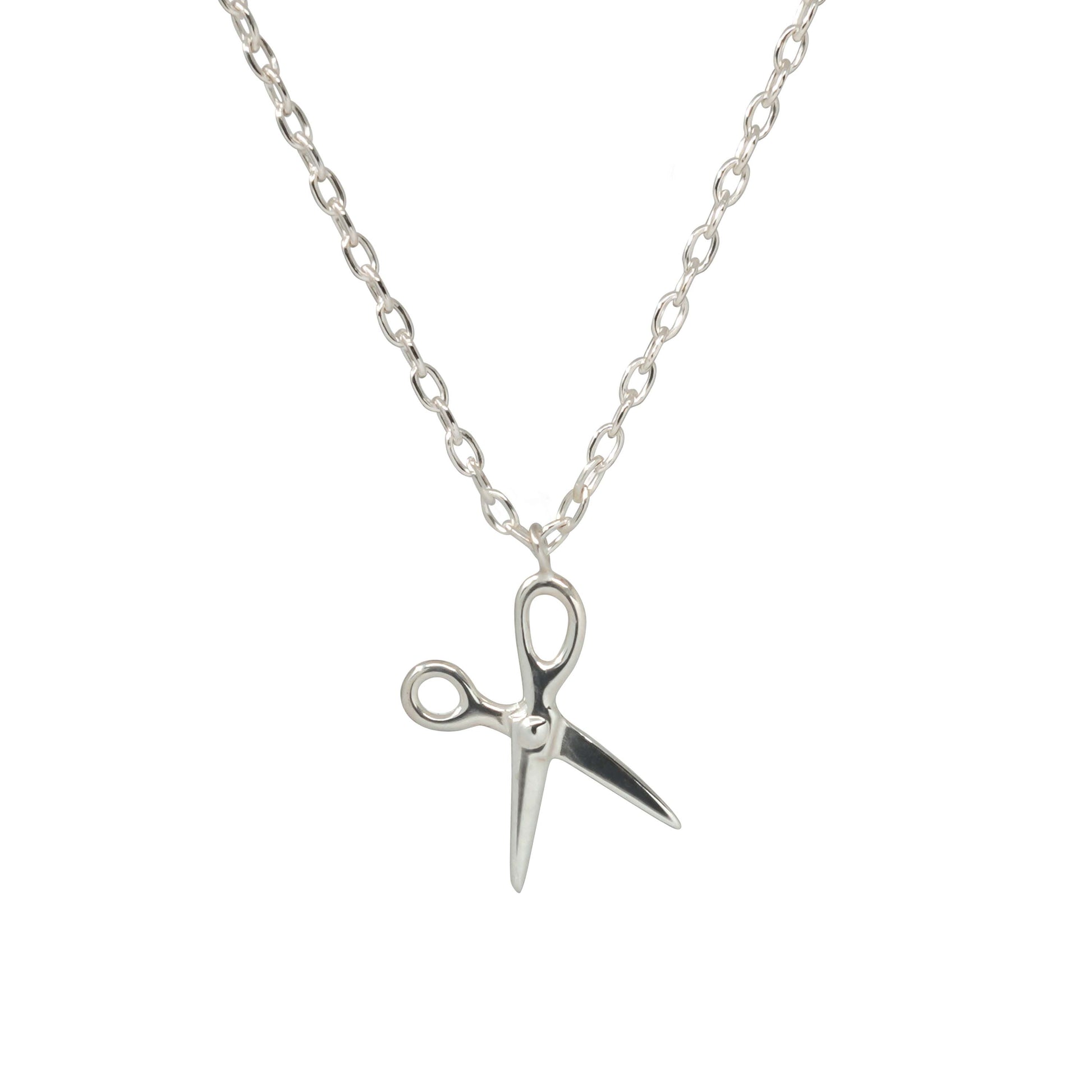 Scissor Necklace Sterling Silver