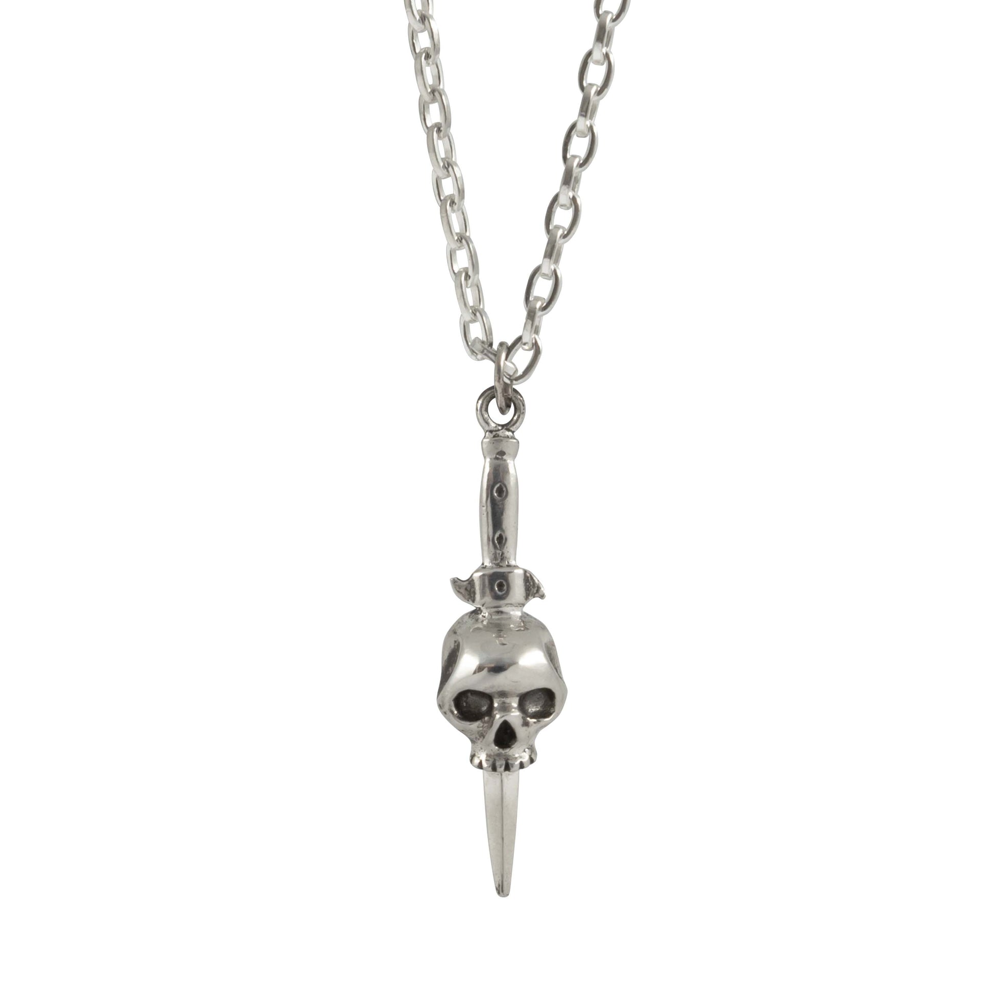 Skull Dagger Necklace - Sterling Silver - Futaba Hayashi