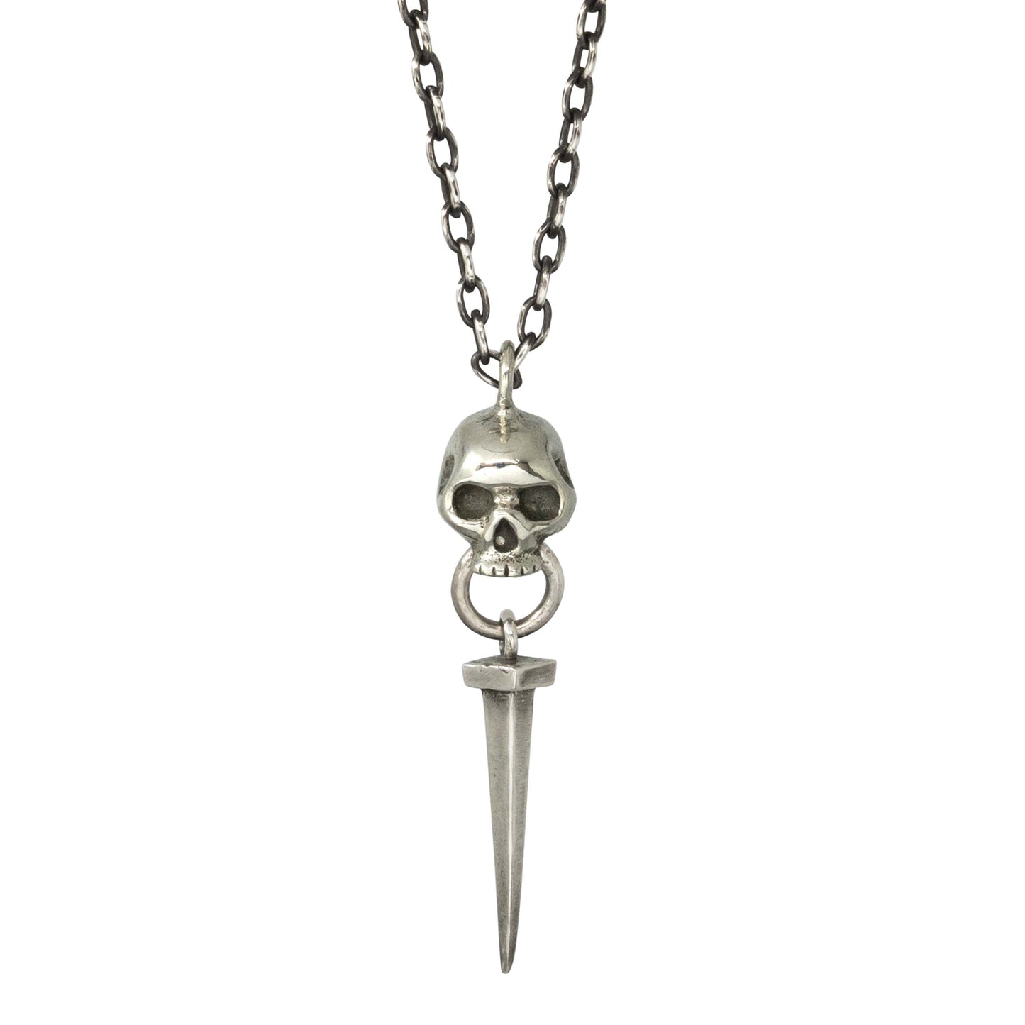 Skull Nail Necklace - Sterling Silver - Futaba Hayashi