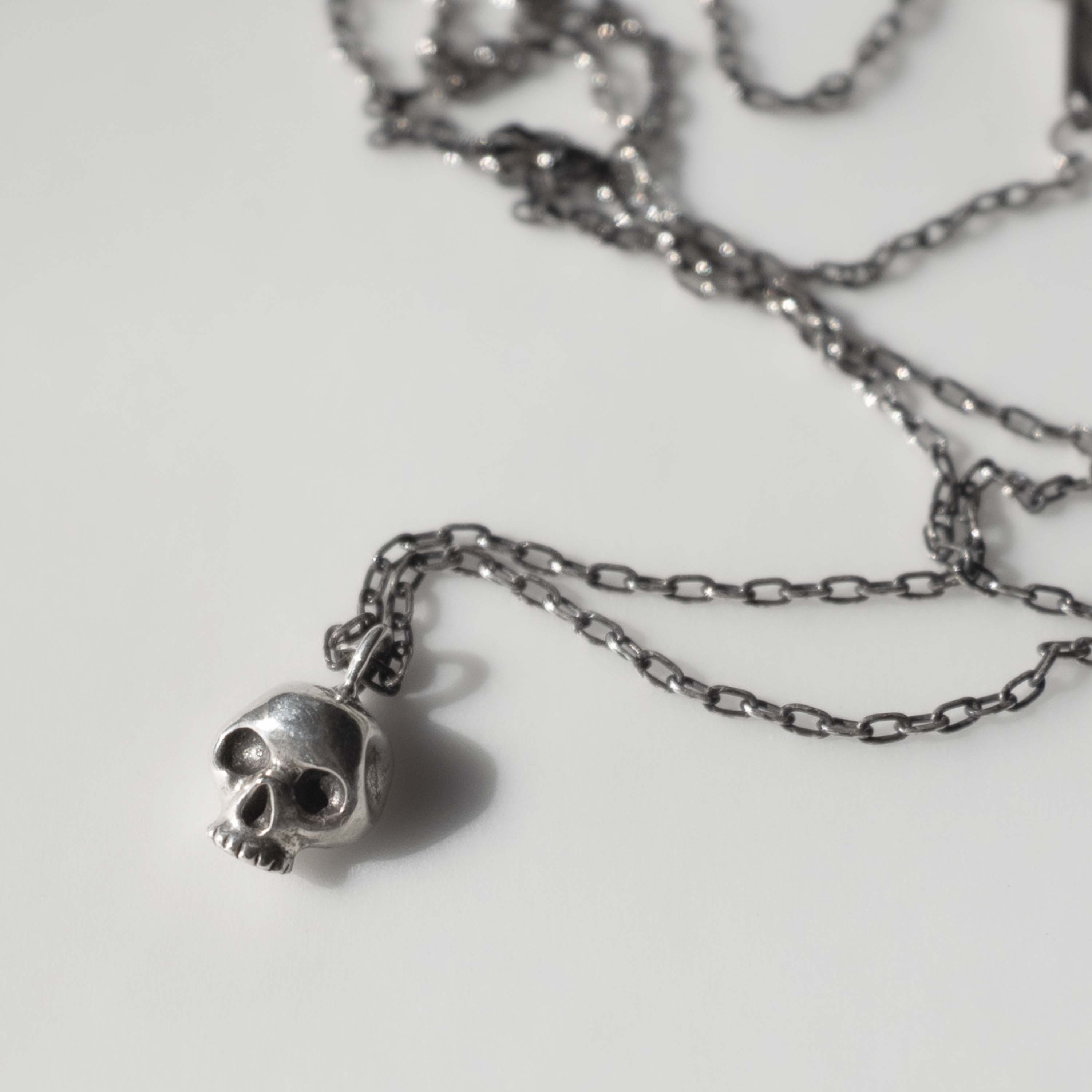 Skull Necklace - Sterling Silver