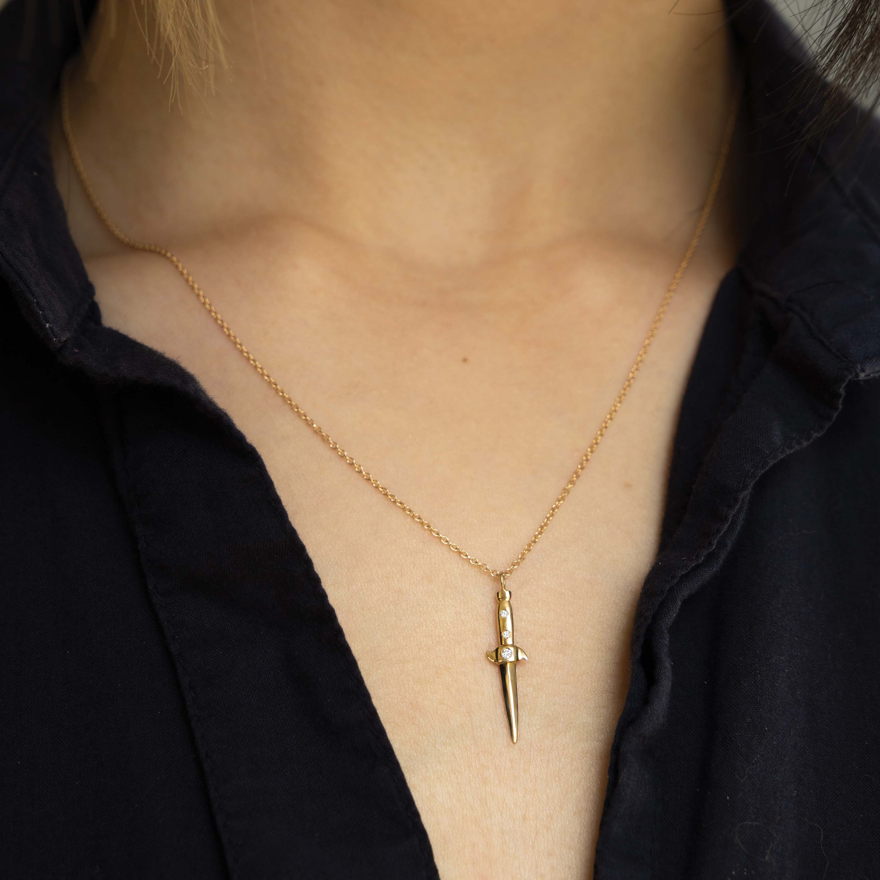 Detailed Dagger Necklace – JENNY and JUDE